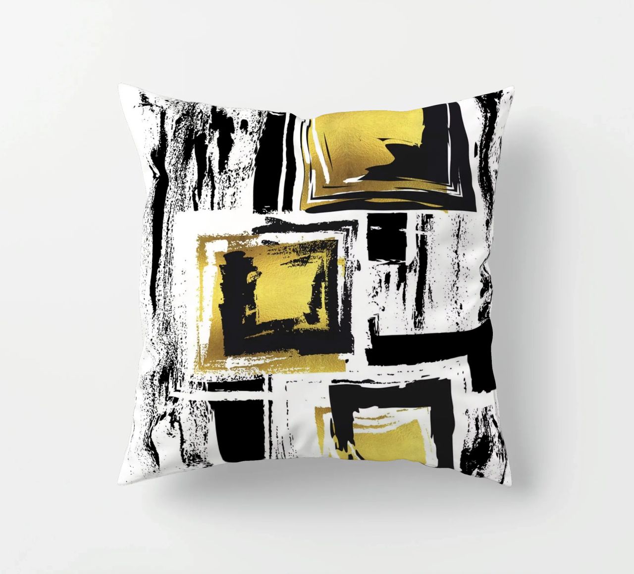 ABSTRACT ART Urban patterns decorative cushion by Melanie Viola