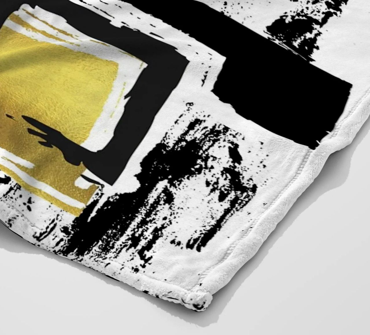 ABSTRACT ART Urban patterns fleece blanket by Melanie Viola