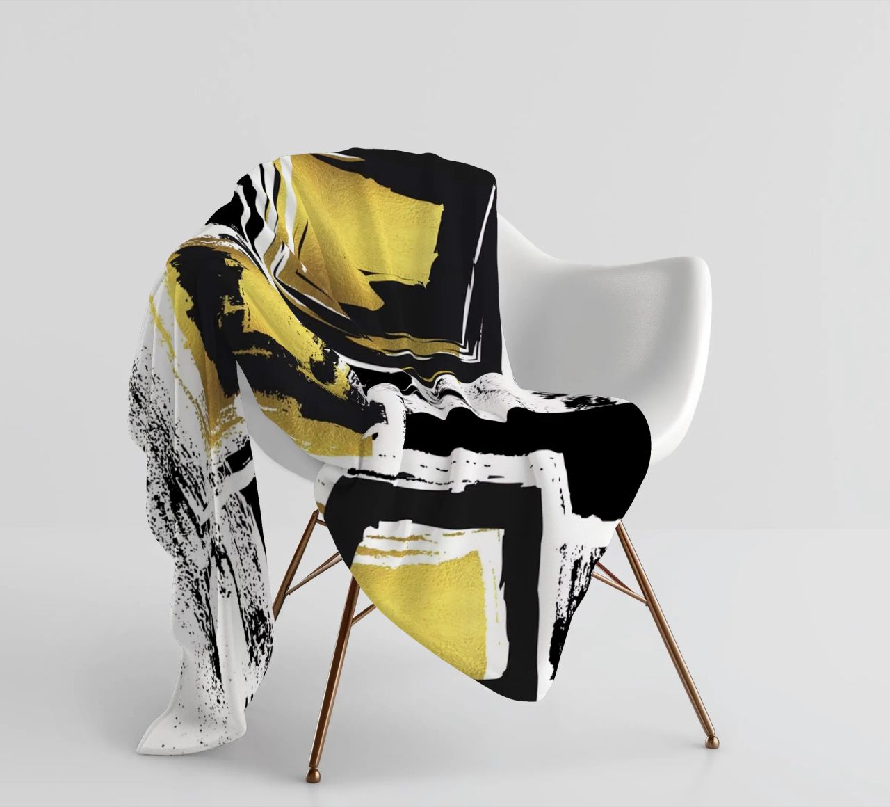 ABSTRACT ART Urban patterns fleece blanket by Melanie Viola