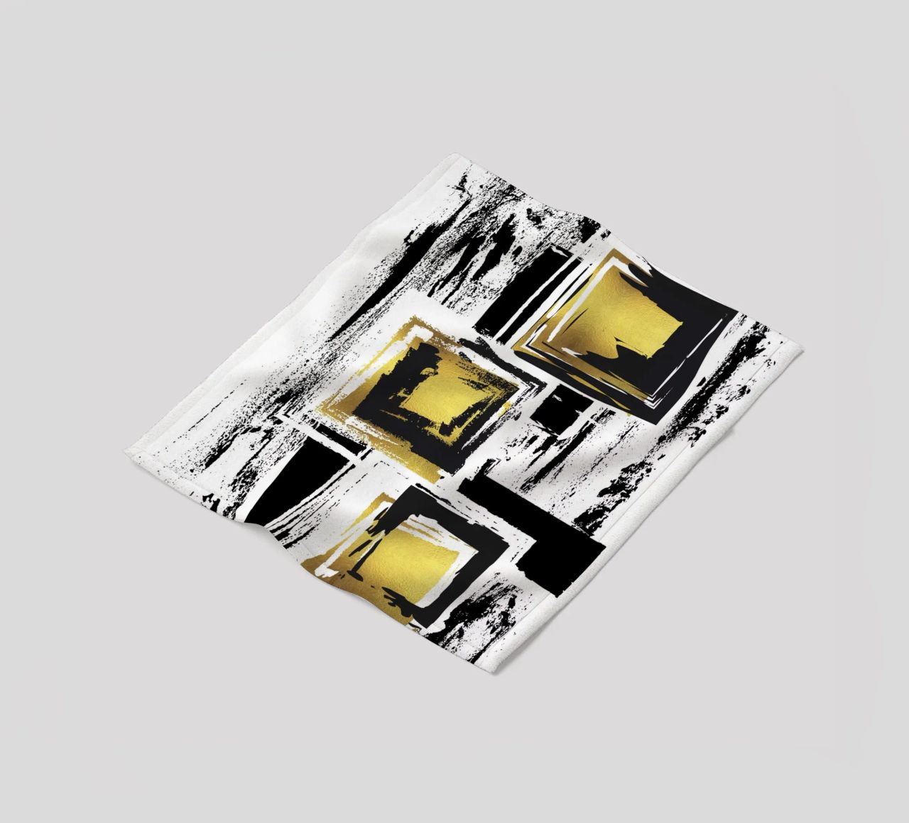 ABSTRACT ART Urban patterns fleece blanket by Melanie Viola