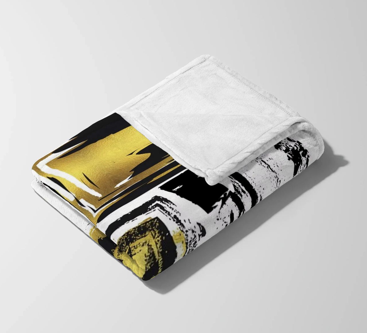 ABSTRACT ART Urban patterns fleece blanket by Melanie Viola