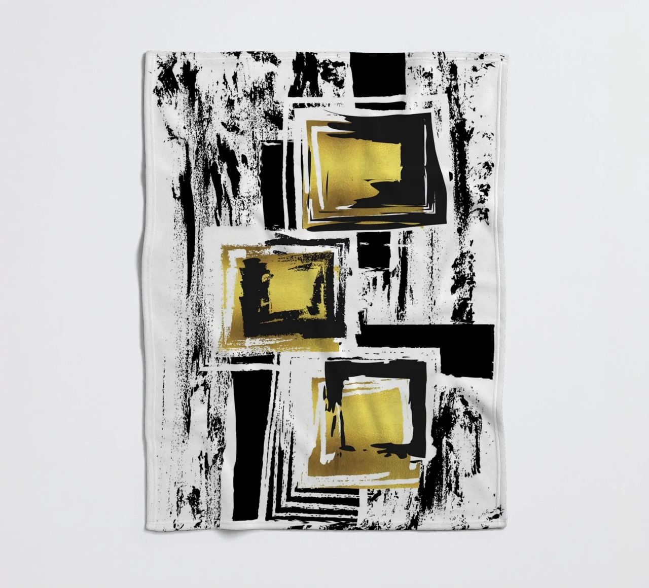 ABSTRACT ART Urban patterns fleece blanket by Melanie Viola