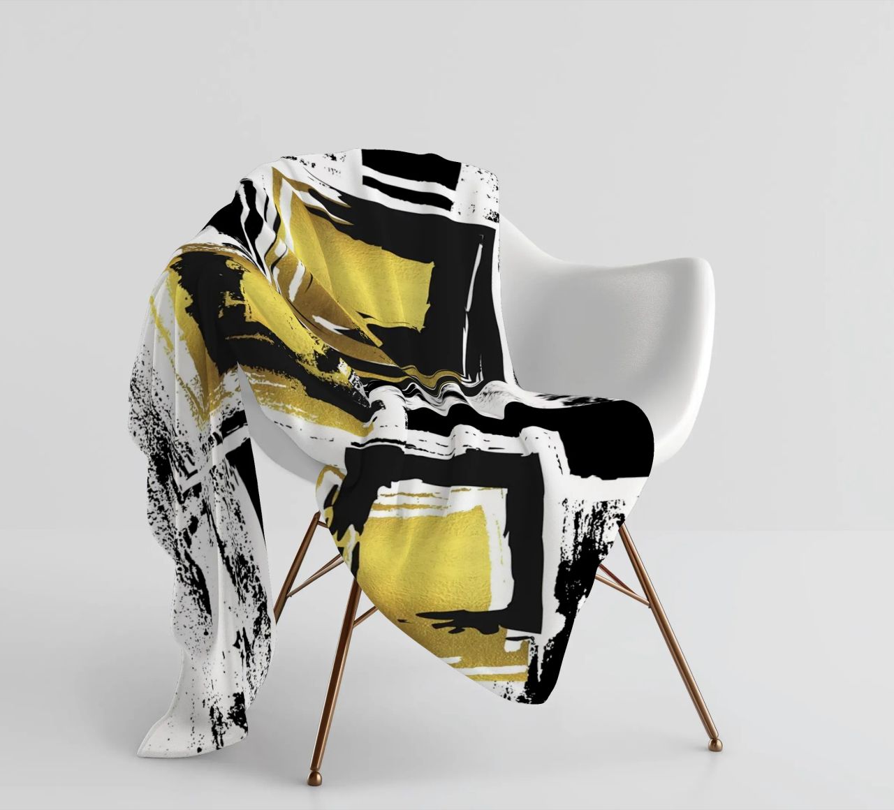 ABSTRACT ART Urban patterns fleece blanket by Melanie Viola