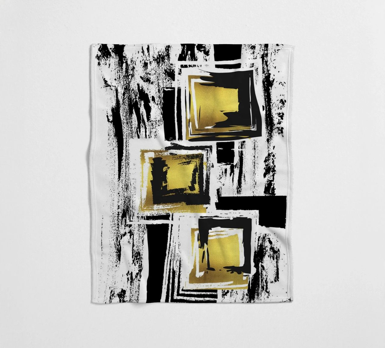 ABSTRACT ART Urban patterns fleece blanket by Melanie Viola