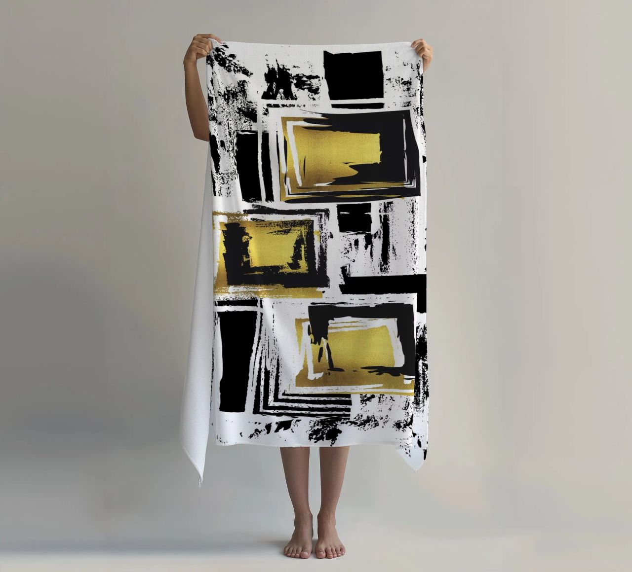 ABSTRACT ART Urban patterns beach towel by Melanie Viola
