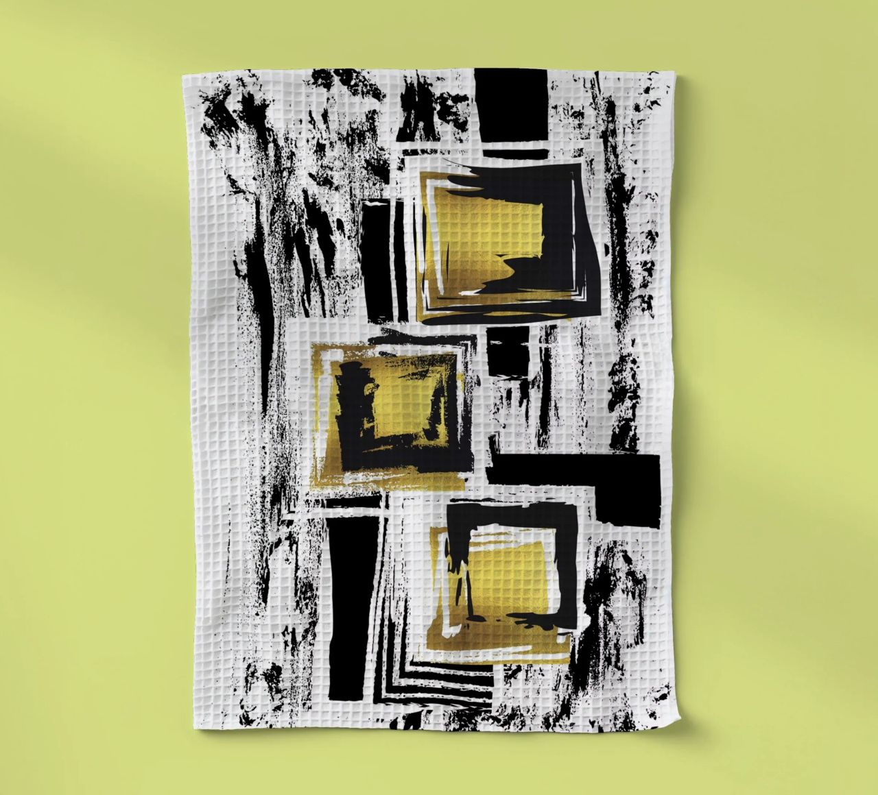 ABSTRACT ART Urban patterns tea towel by Melanie Viola