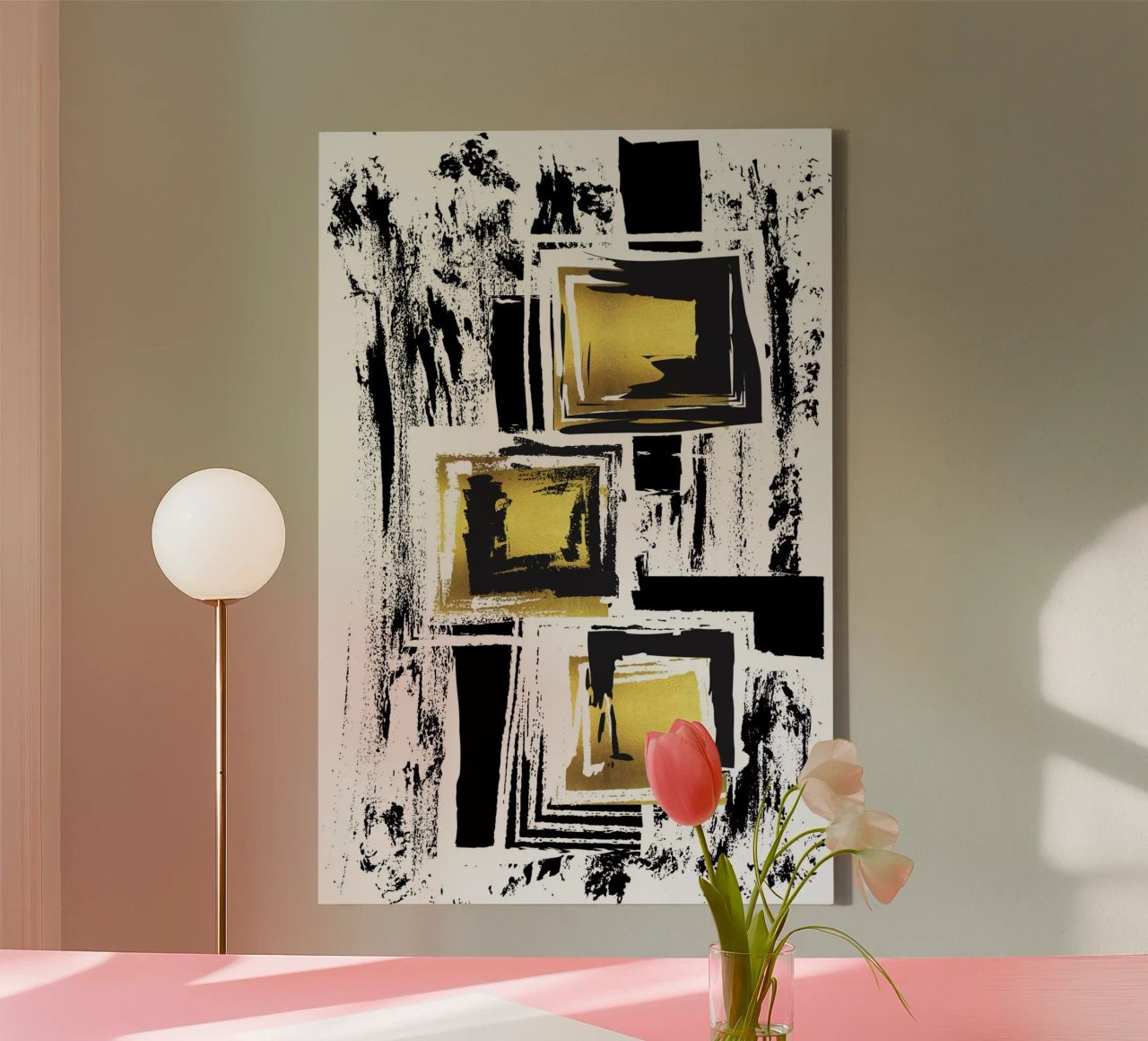ABSTRACT ART Urban patterns canvas by Melanie Viola