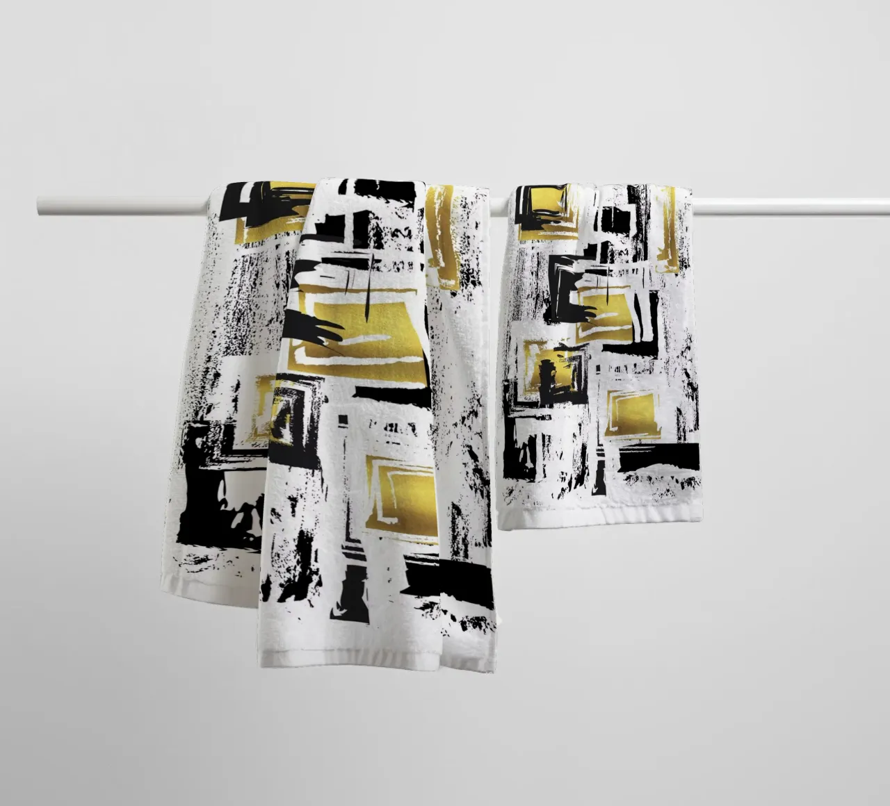 ABSTRAKTE KUNST Quadratmania asciugamano da bagno da Melanie Viola