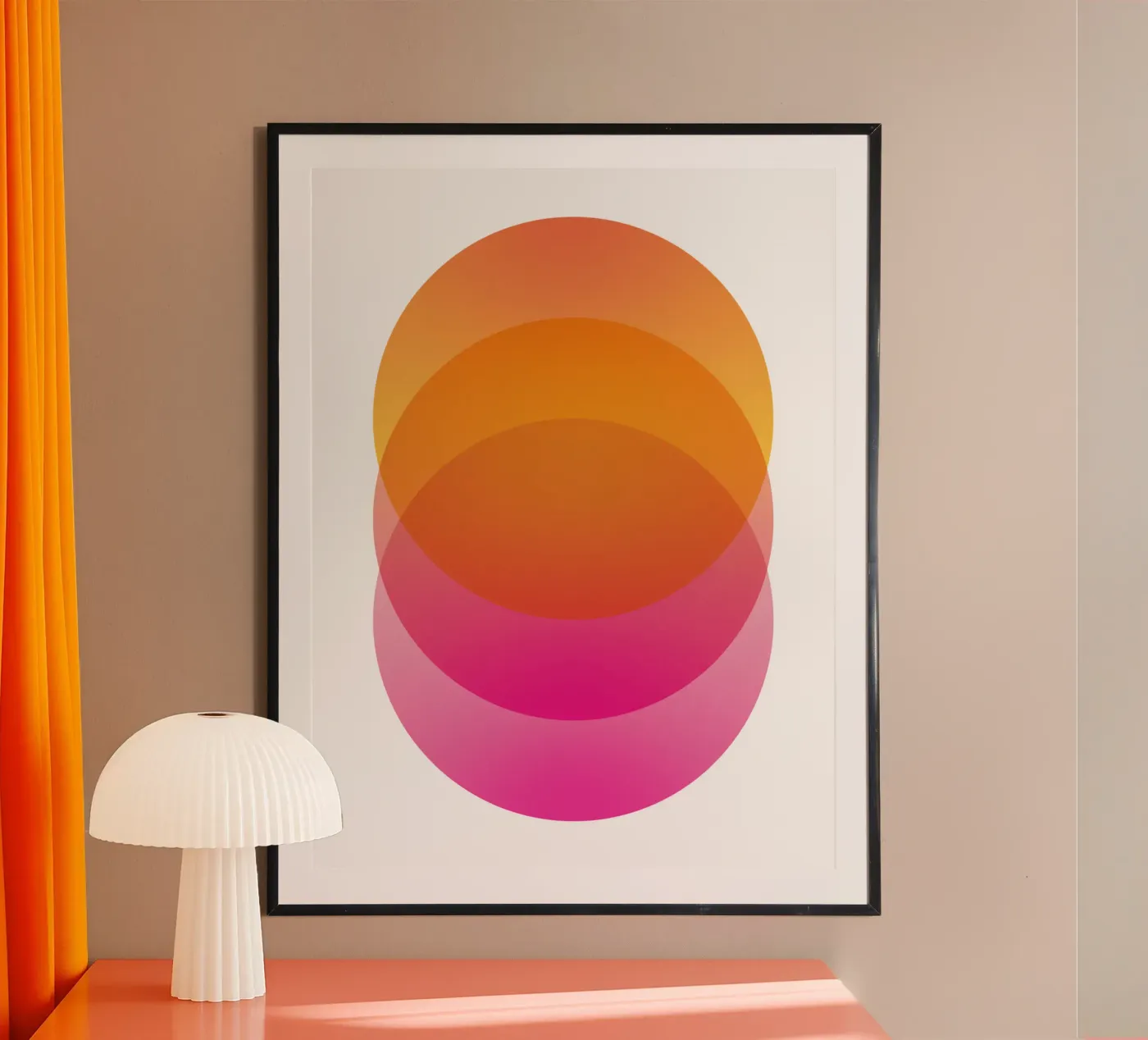 Pink Sunset Gradient poster by Schuhmann Design