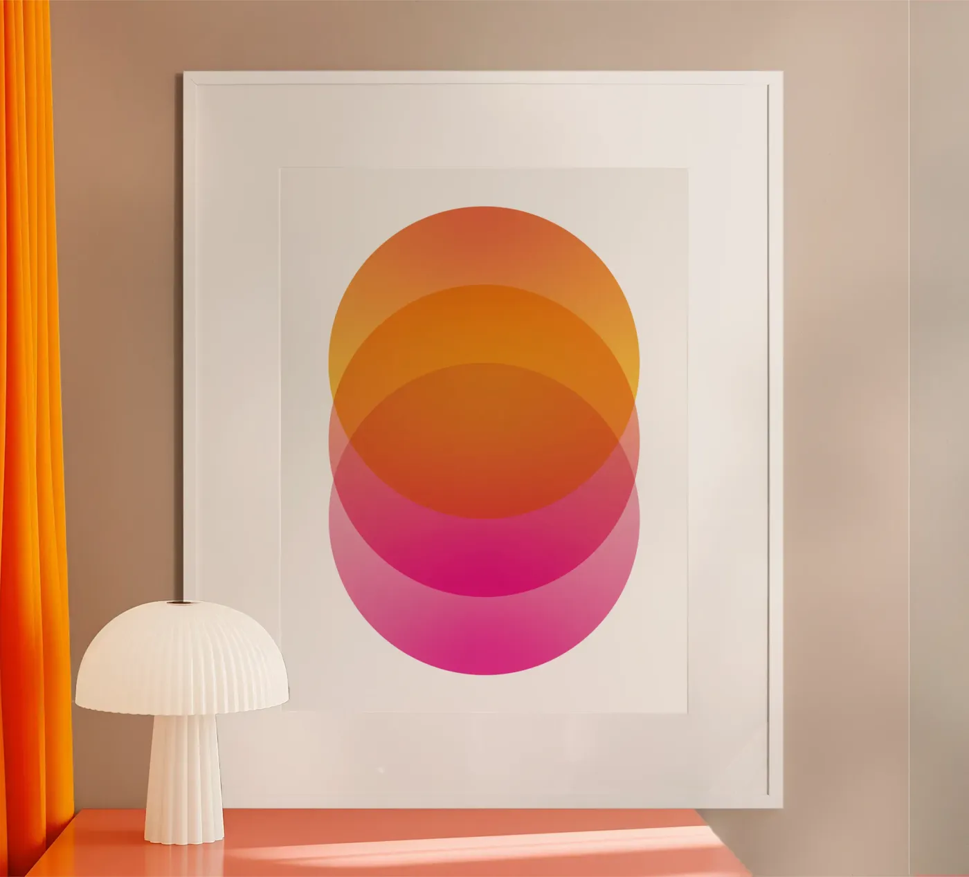 Pink Sunset Gradient poster by Schuhmann Design