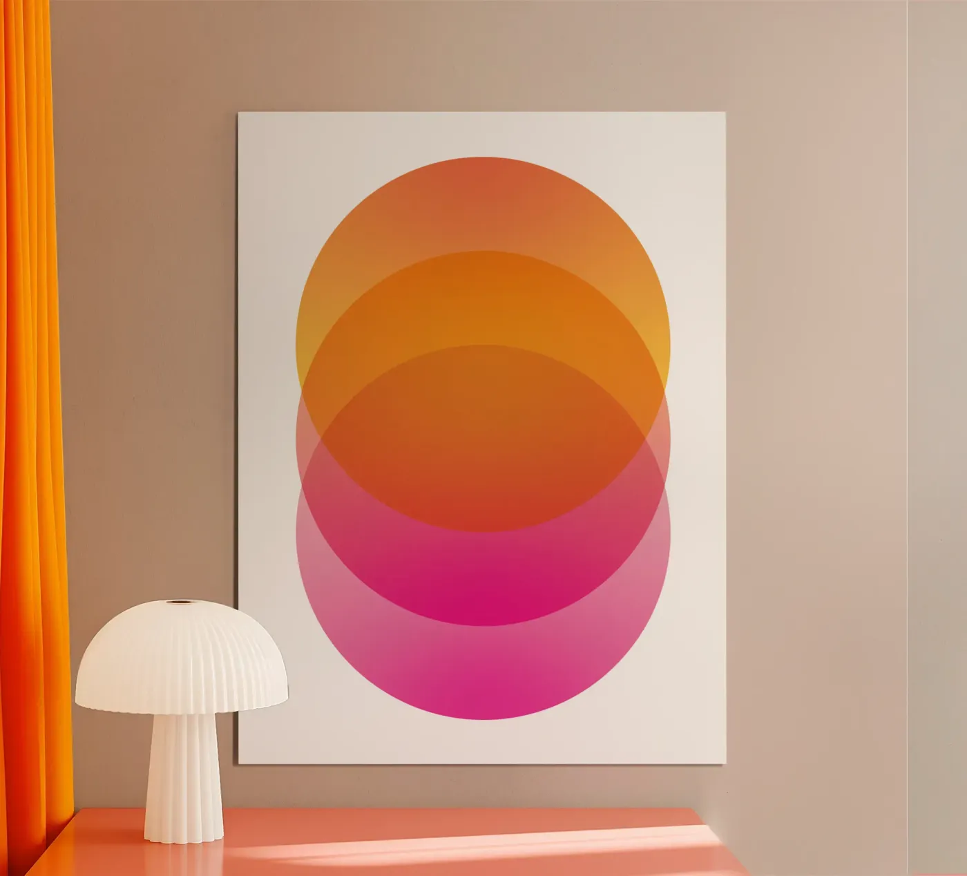 Pink Sunset Gradient poster by Schuhmann Design