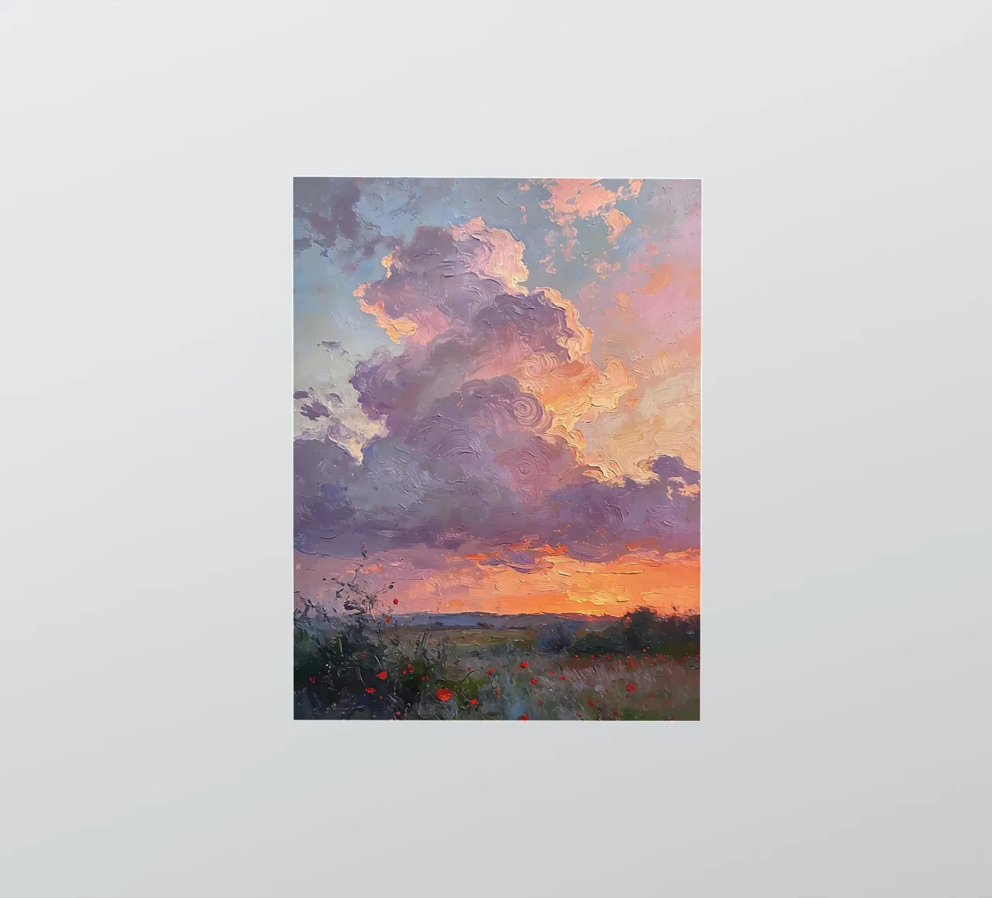 Sunset Sky with Dramatic Clouds sticker by medineprint