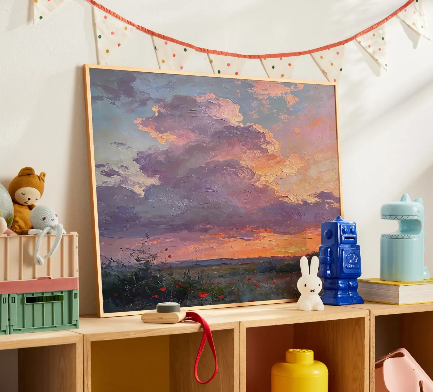 Sunset Sky with Dramatic Clouds poster by medineprint