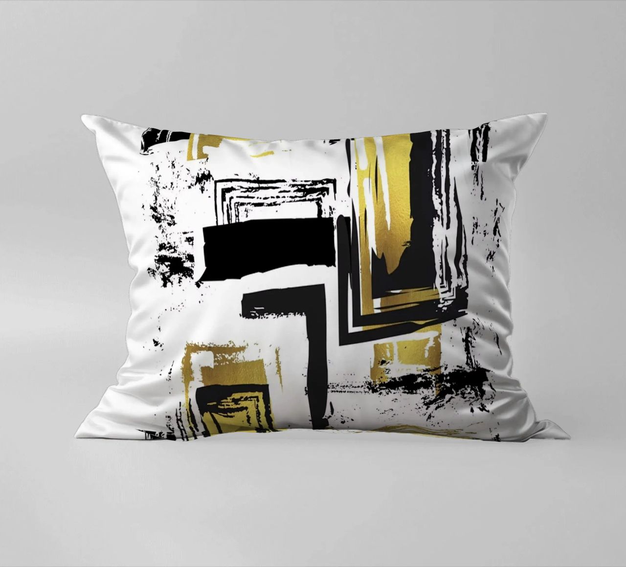 ABSTRACT ART Angular structures decorative cushion by Melanie Viola
