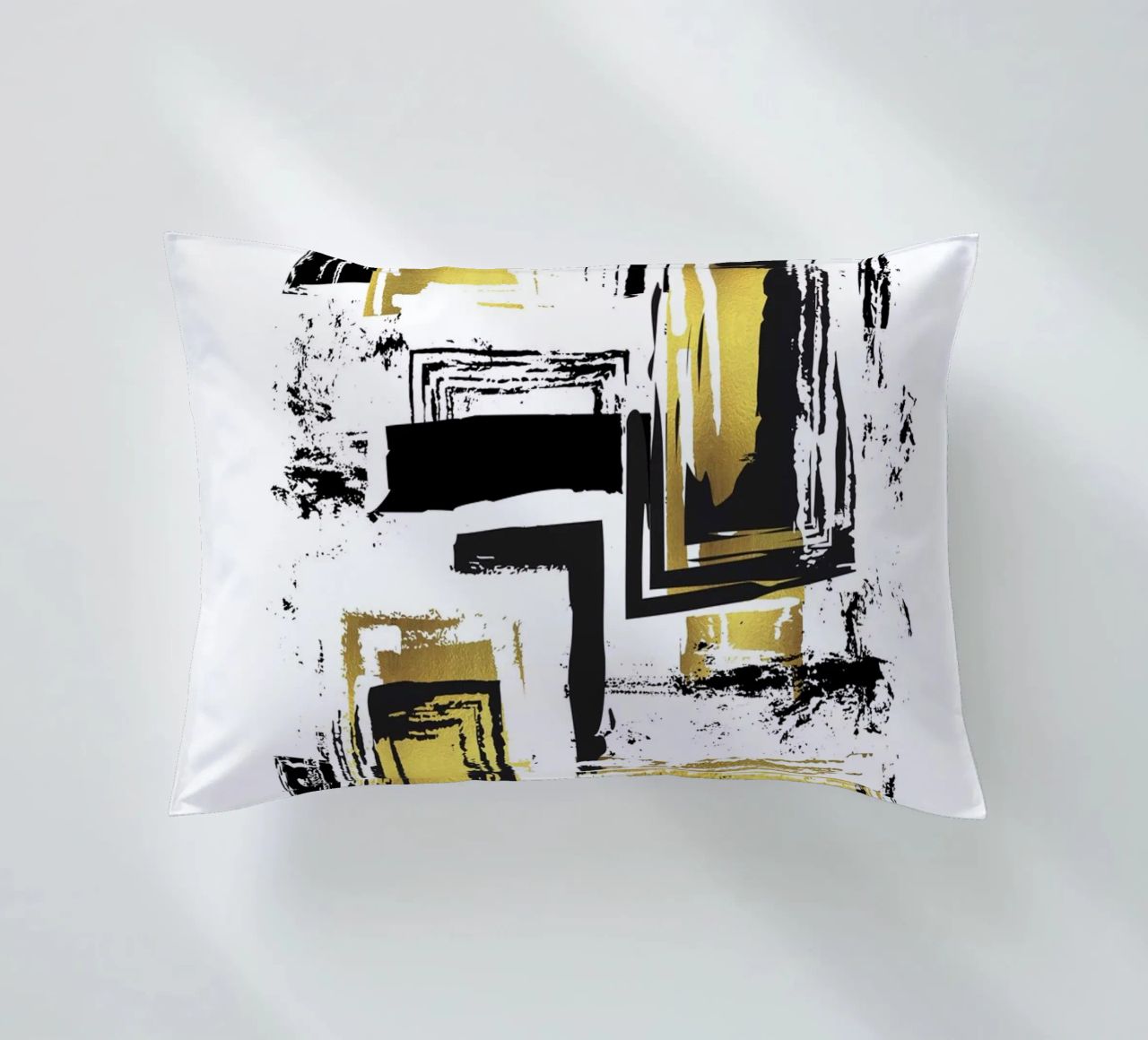 ABSTRACT ART Angular structures decorative cushion by Melanie Viola