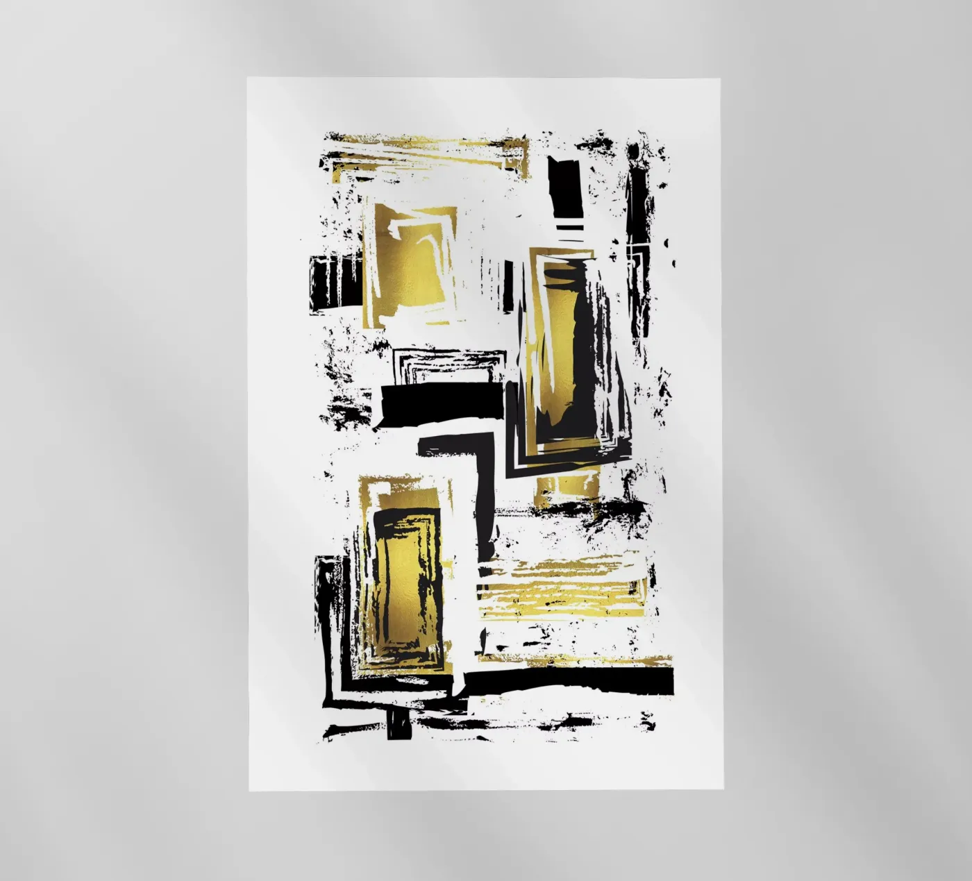 ABSTRAKTE KUNST Kantige Strukturen Backlit Folie von Melanie Viola