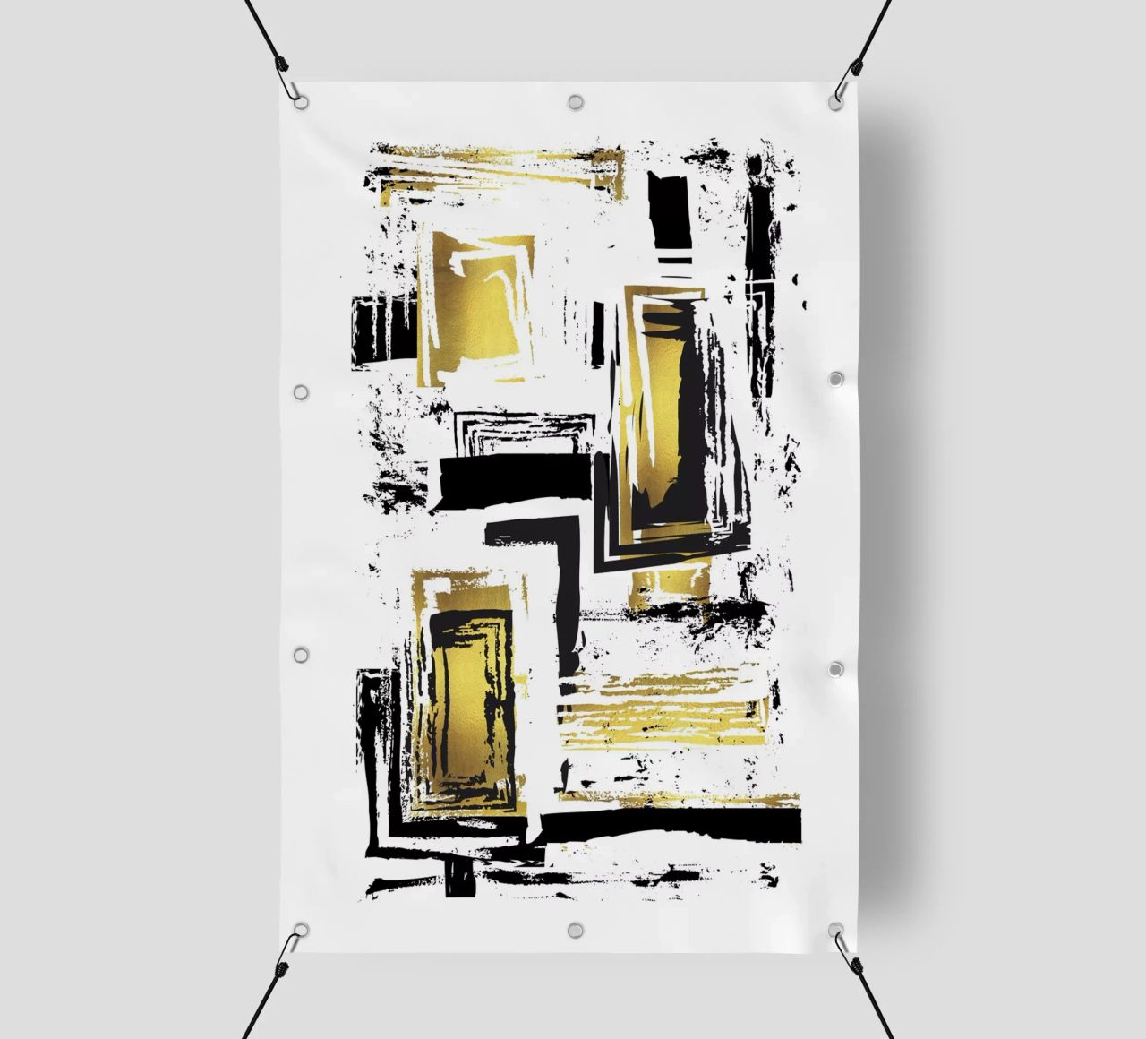 ABSTRACT ART Angular structures pvc cover by Melanie Viola