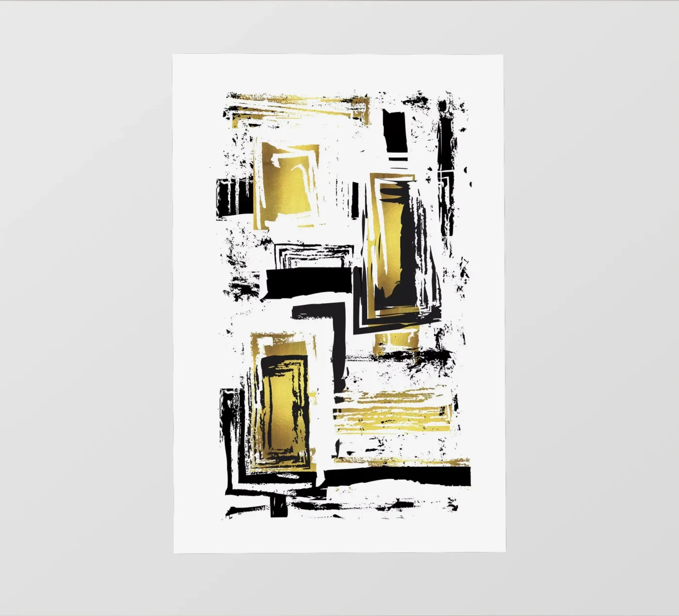 ABSTRACT ART Angular structures PVC Plane von Melanie Viola