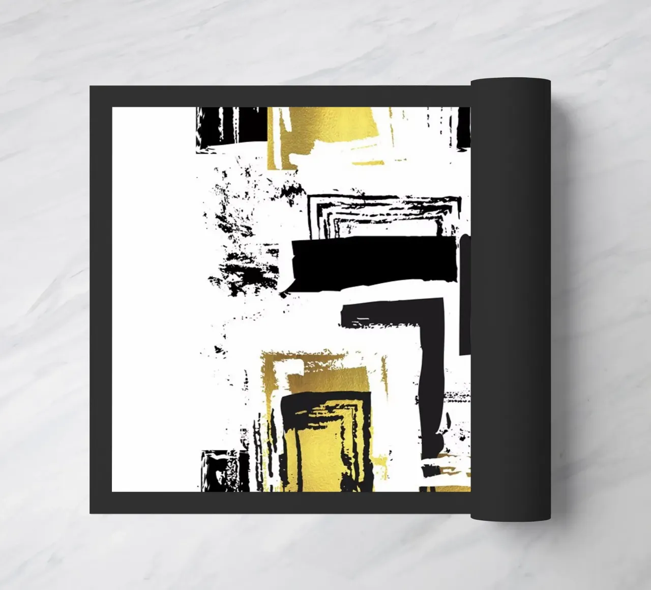 ABSTRACT ART Angular structures doormat by Melanie Viola