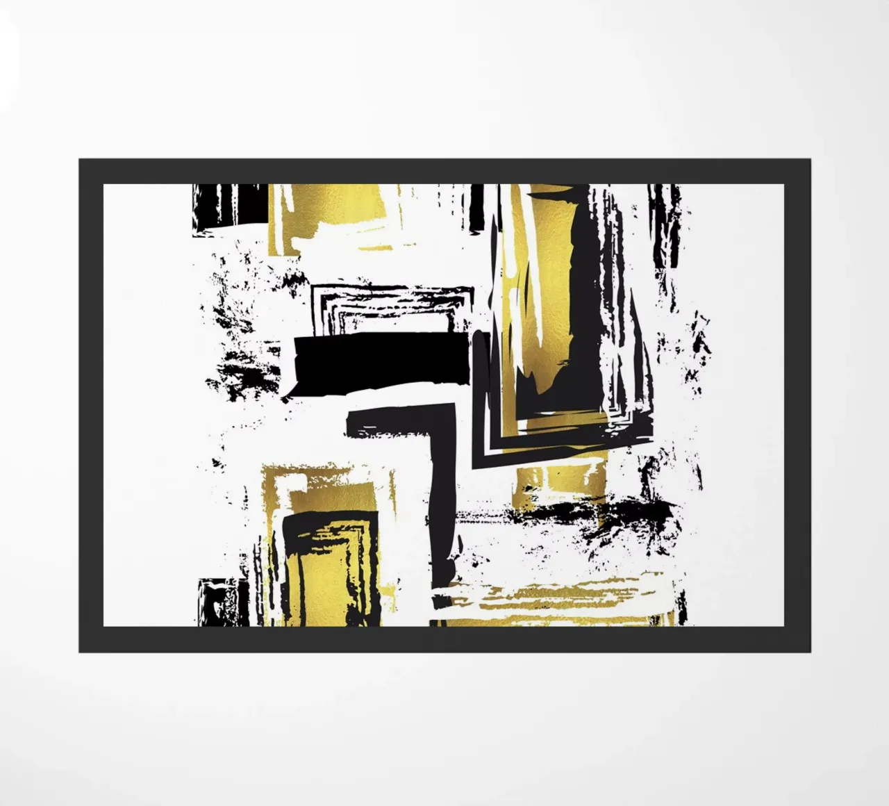 ABSTRACT ART Angular structures doormat by Melanie Viola