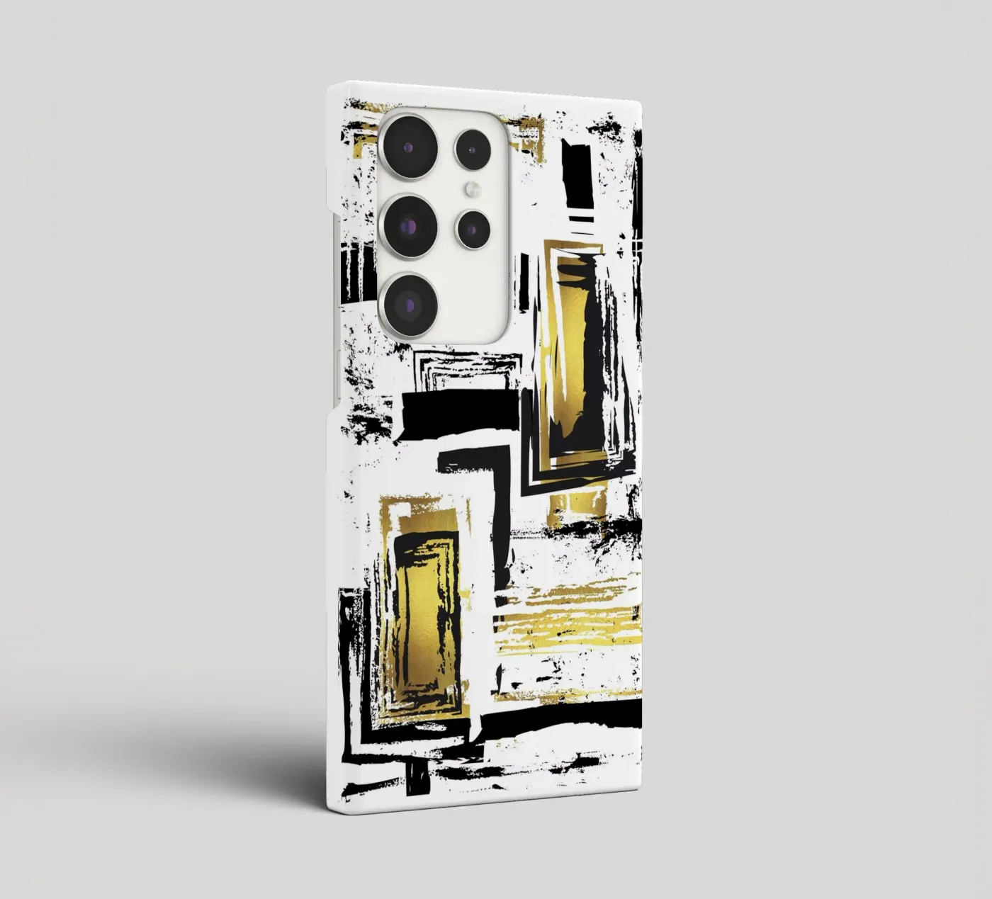 ABSTRACT KUNST Hoekige structuren samsung hoesje van Melanie Viola