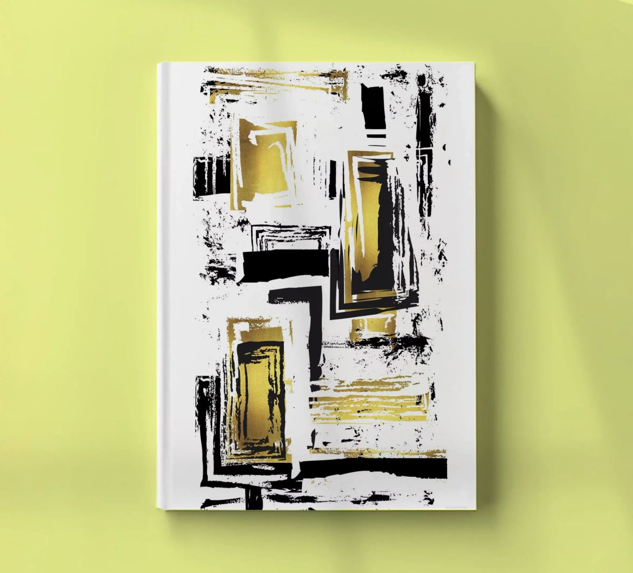 ABSTRACT ART Angular structures notebook by Melanie Viola