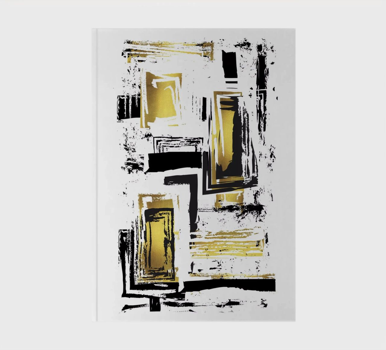 ABSTRACT ART Angular structures notebook by Melanie Viola