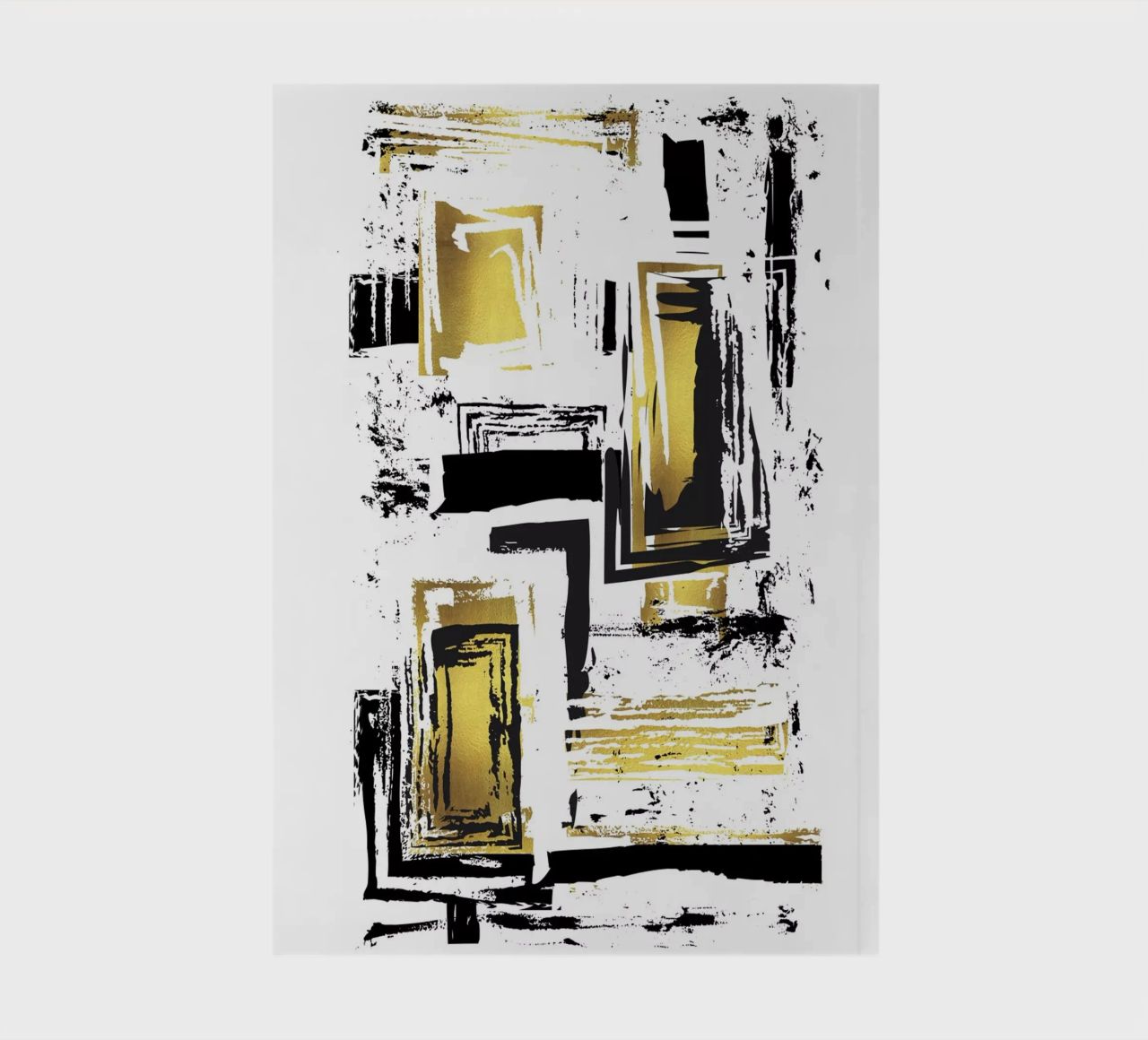 ABSTRACT ART Angular structures notebook by Melanie Viola