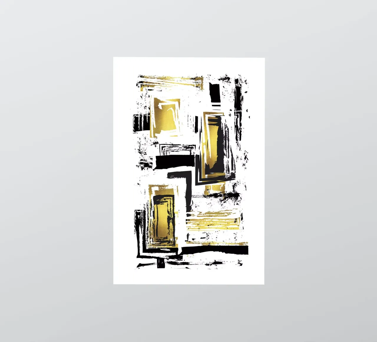 ABSTRACT ART Angular structures sticker by Melanie Viola