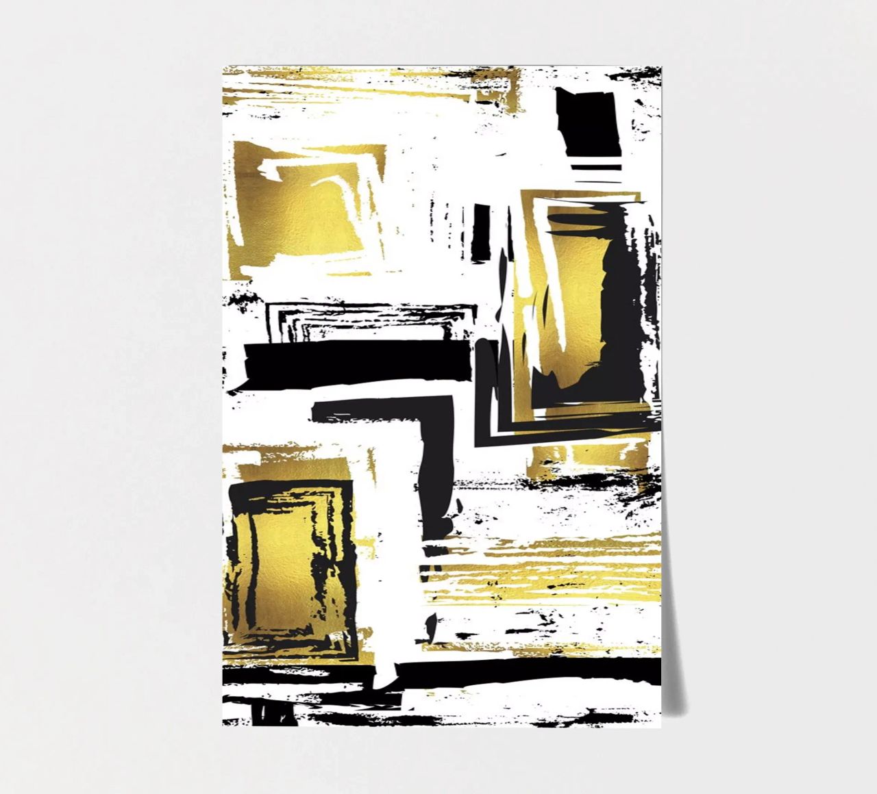 ABSTRACT ART Angular structures sticker sheet by Melanie Viola