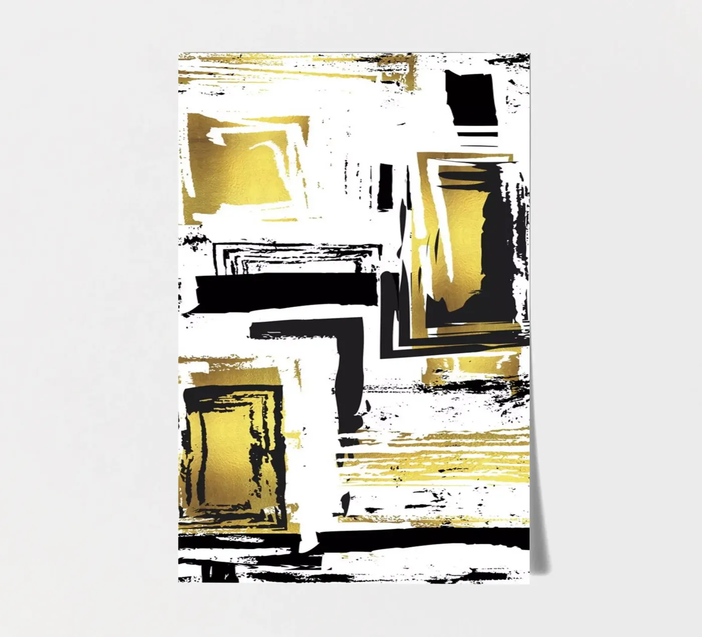 ABSTRAKTE KUNST Kantige Strukturen Stickerbogen von Melanie Viola