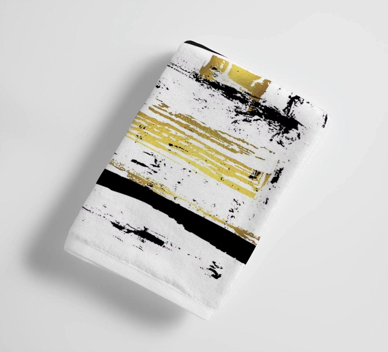 ABSTRACT ART Angular structures towel by Melanie Viola