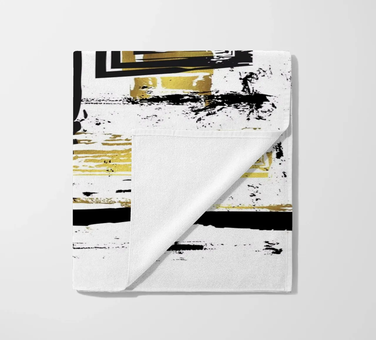 ABSTRACT ART Angular structures beach towel by Melanie Viola