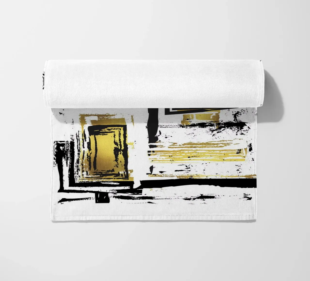 ABSTRACT ART Angular structures beach towel by Melanie Viola