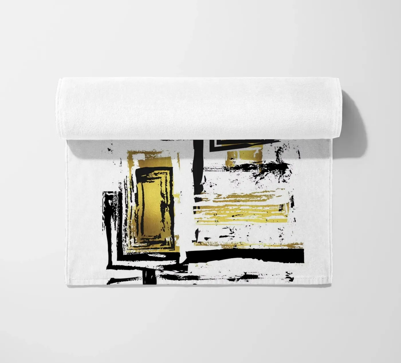 ABSTRACT KUNST Hoekige structuren strandhanddoek van Melanie Viola