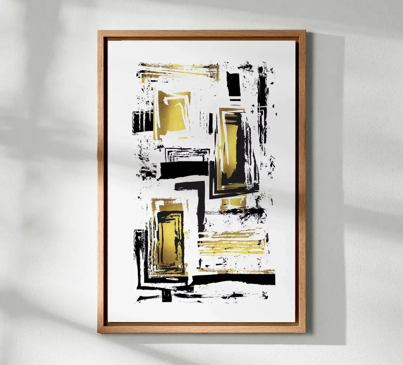 ABSTRACT ART Angular structures forex-plaat van Melanie Viola