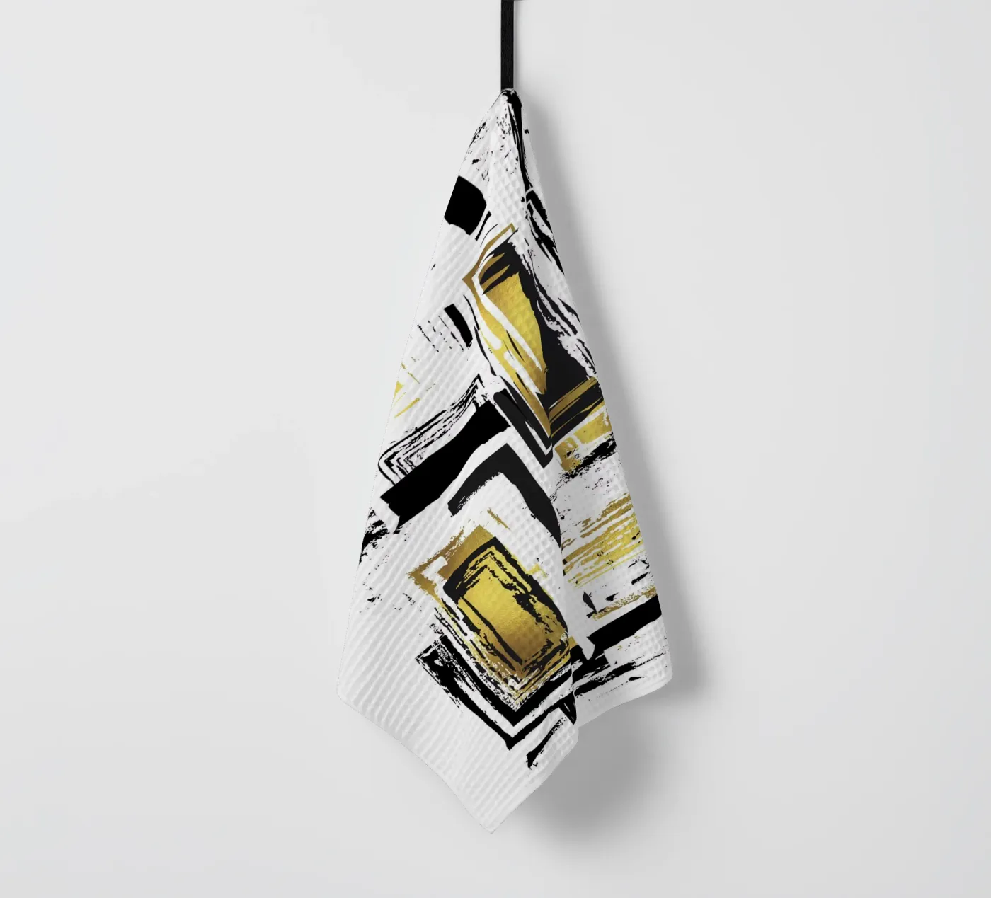 ART ABSTRACTUEL Structures anguleuses torchon de Melanie Viola