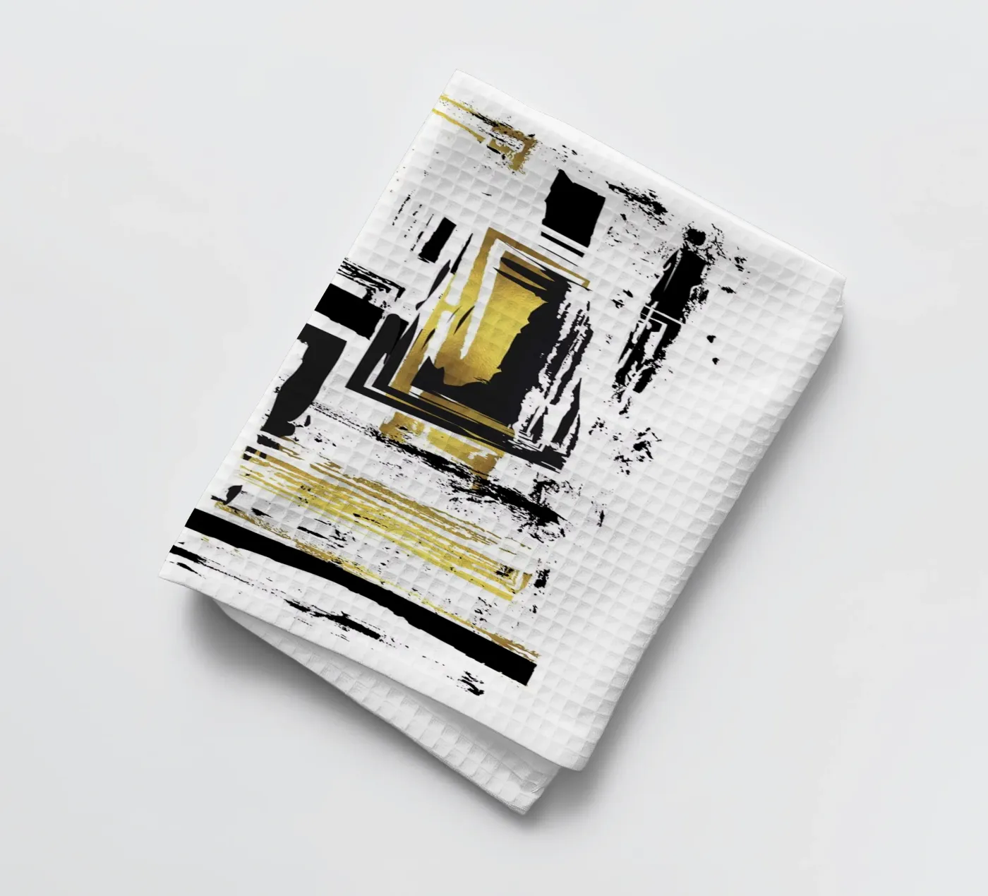 ART ABSTRACTUEL Structures anguleuses torchon de Melanie Viola