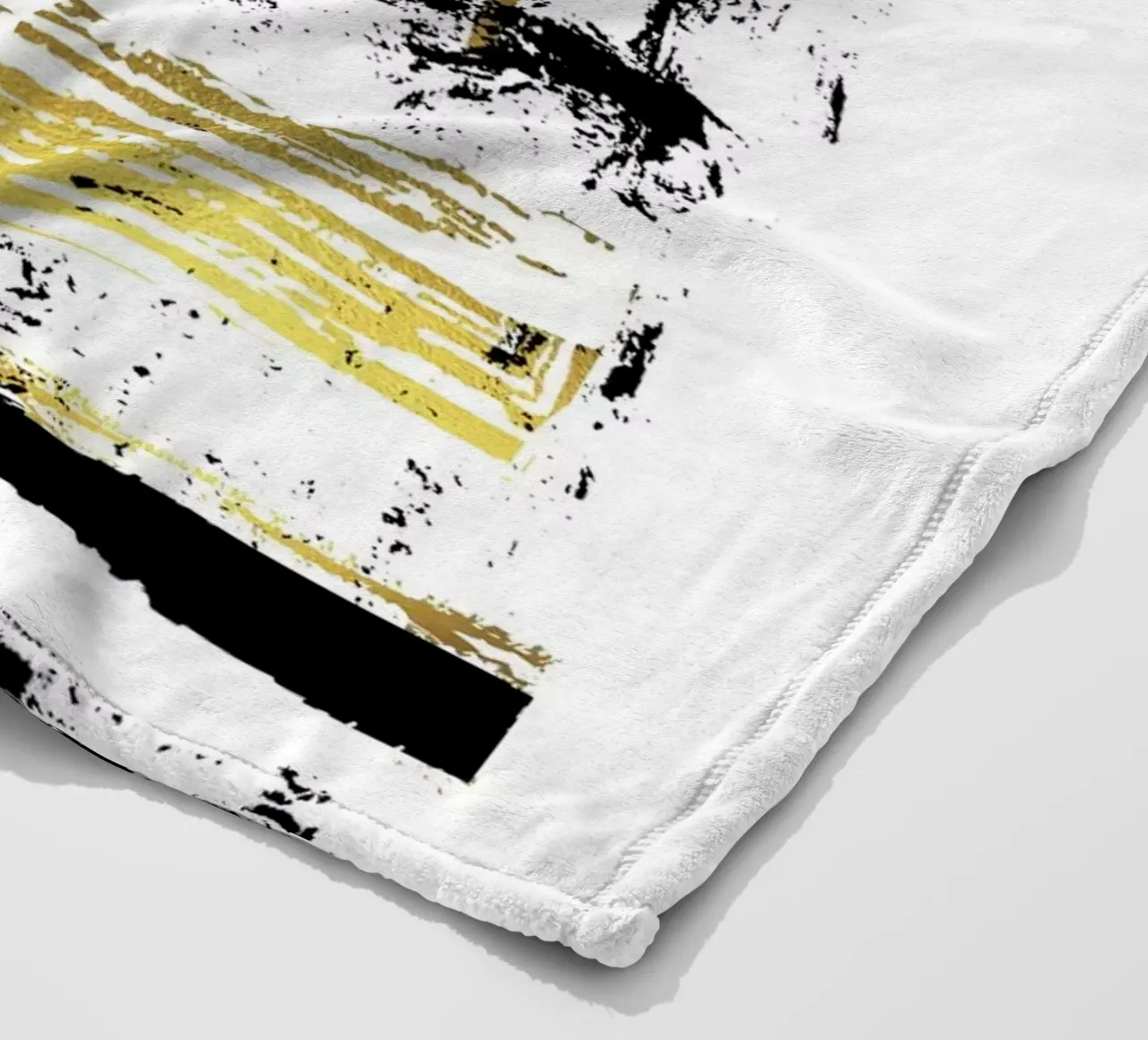 ABSTRACT ART Angular structures fleece blanket by Melanie Viola