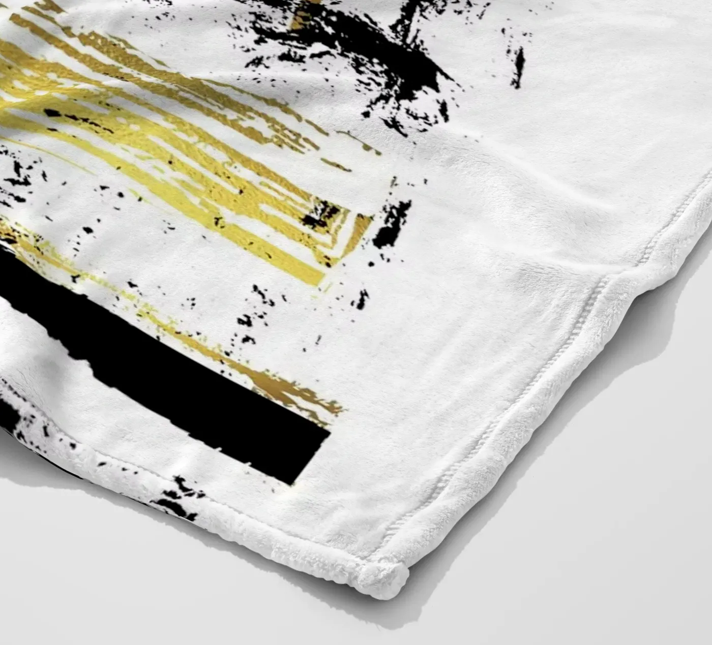 ABSTRACT ART Angular structures Fleecedecke von Melanie Viola