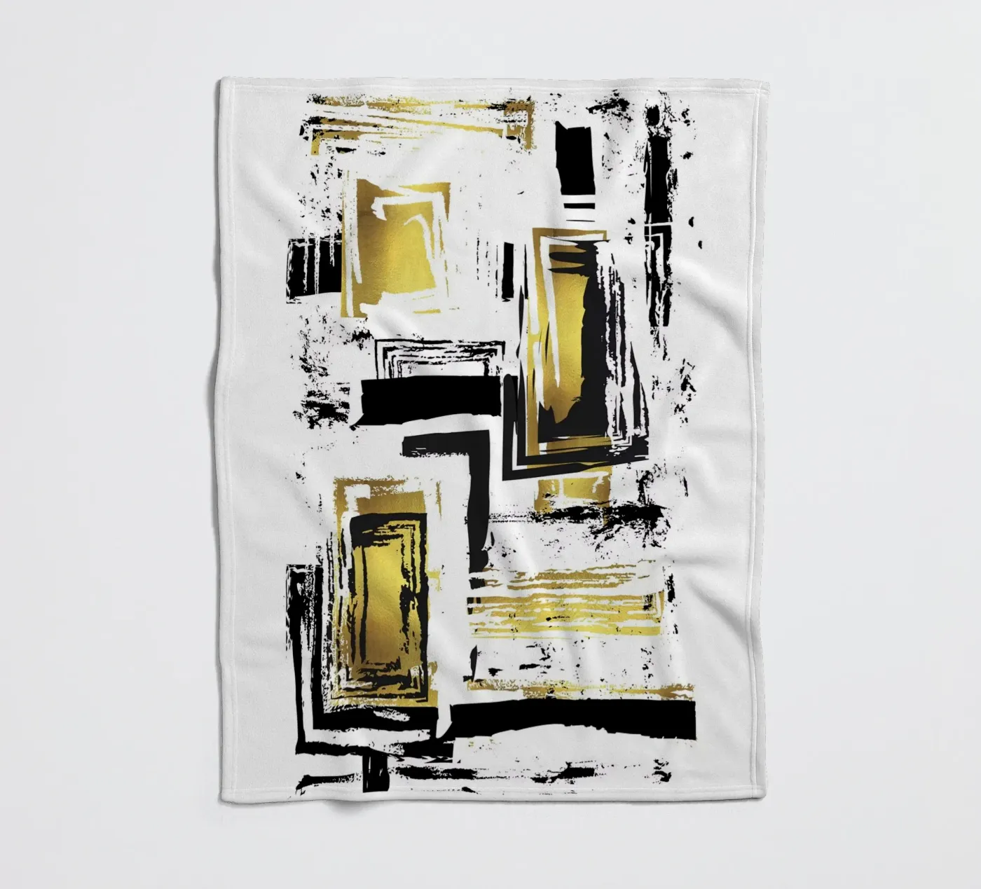 ABSTRACT ART Angular structures Fleecedecke von Melanie Viola