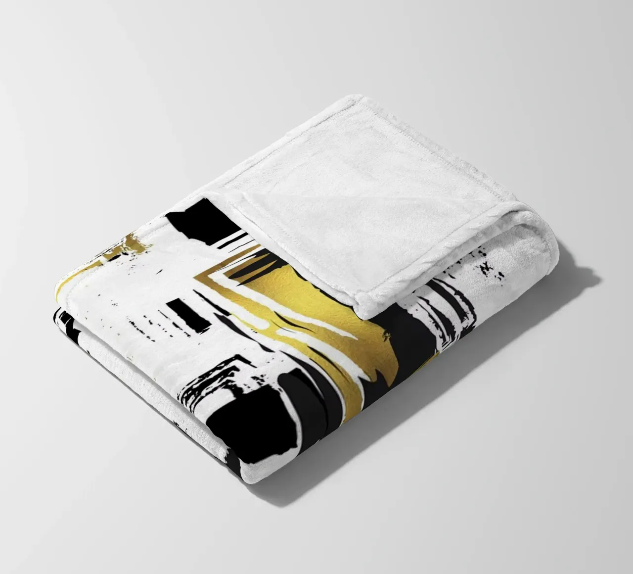 ABSTRACT ART Angular structures fleece blanket by Melanie Viola