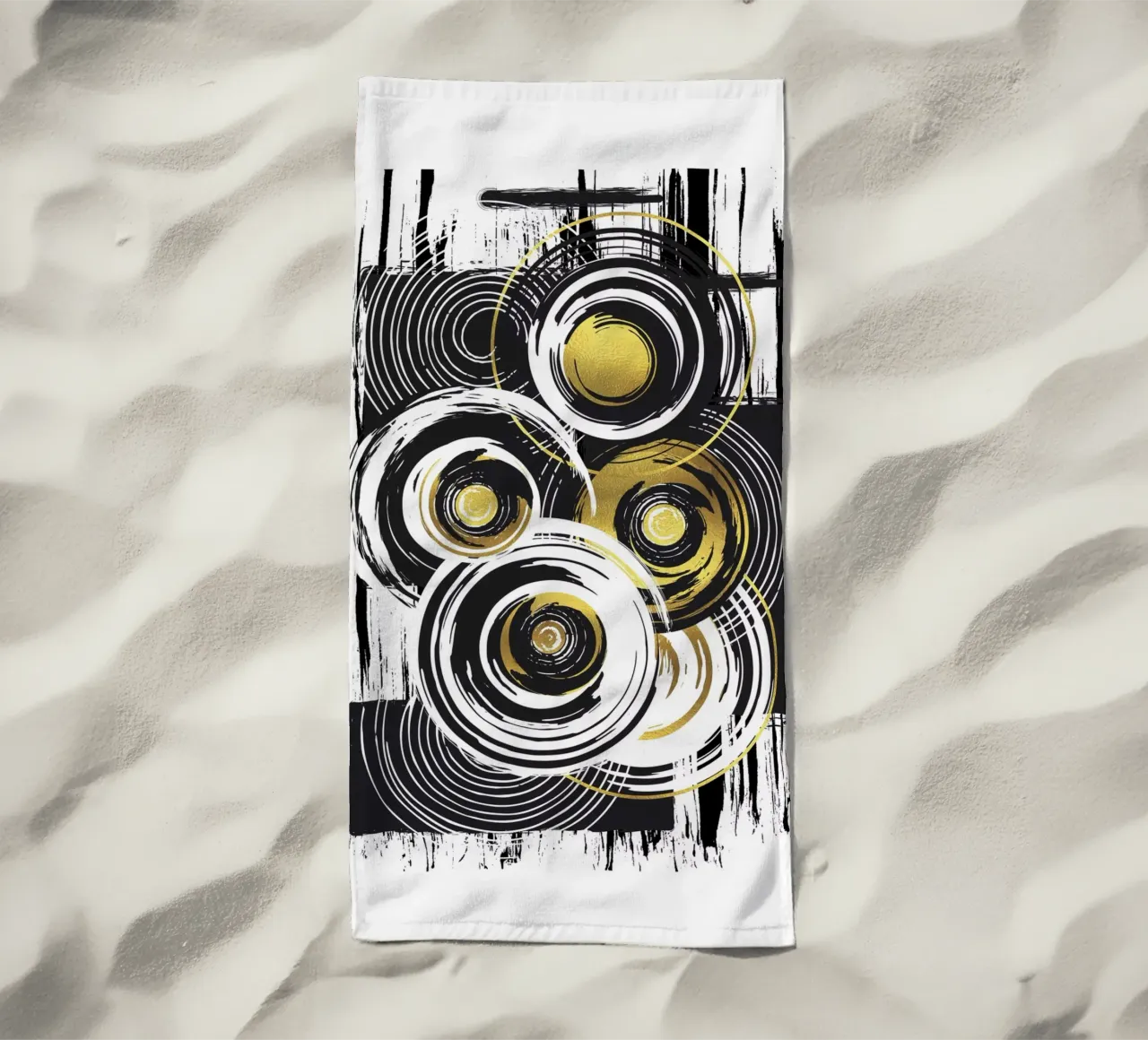 ABSTRACT ART Heavy load beach towel by Melanie Viola