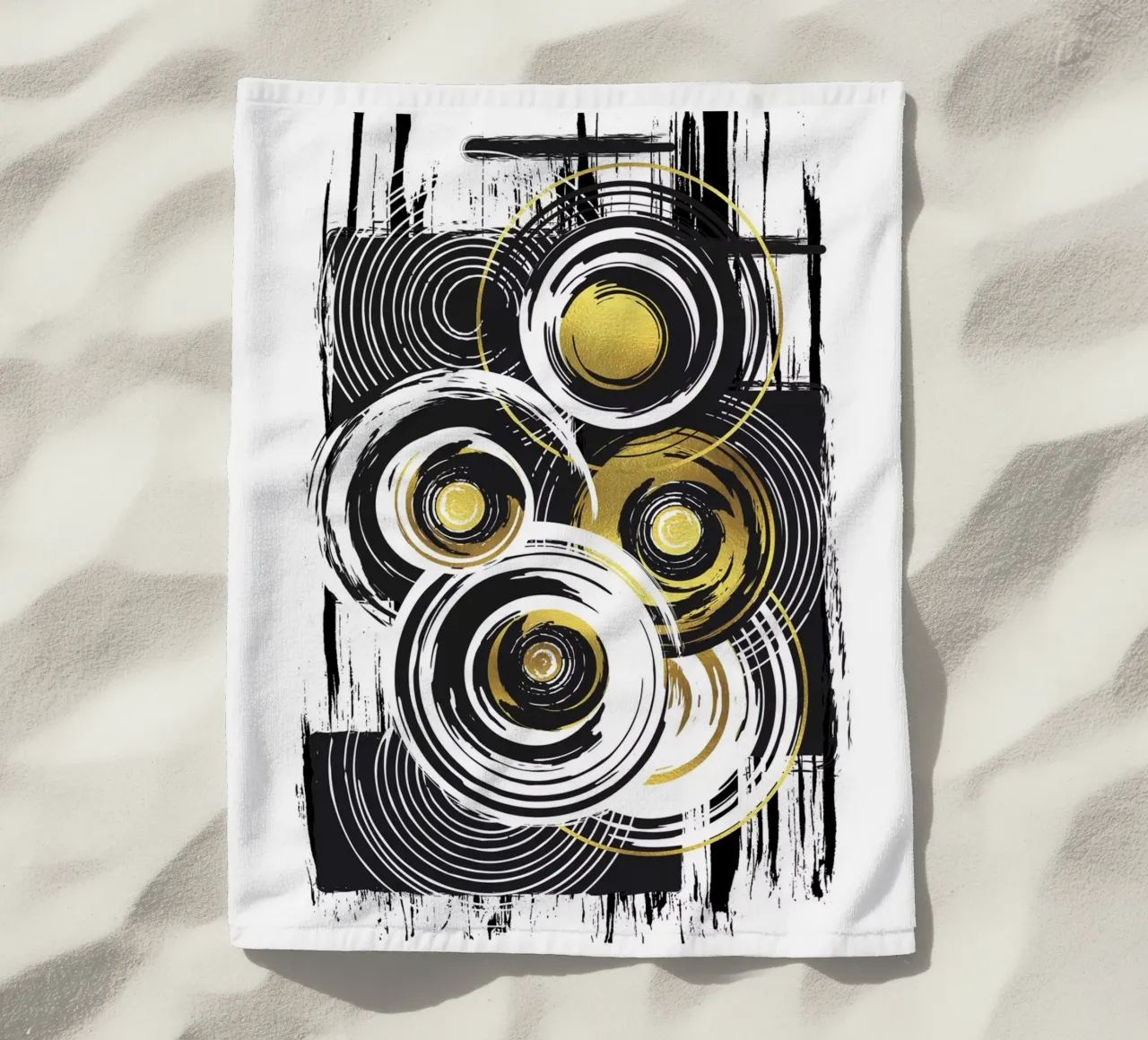 ABSTRACT ART Heavy load beach towel by Melanie Viola