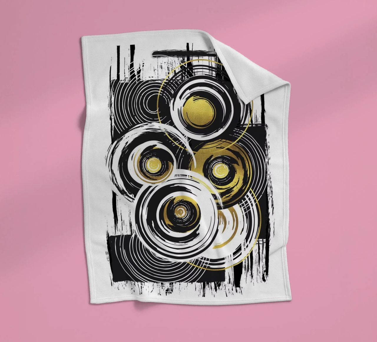 ABSTRACT ART Carico pesante coperta in pile da Melanie Viola