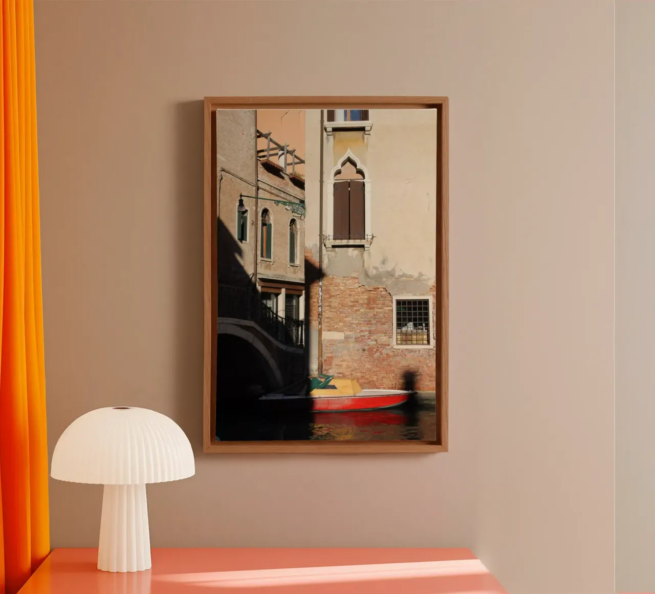 Venetië 18 canvas met Baklijst van eyes & tries