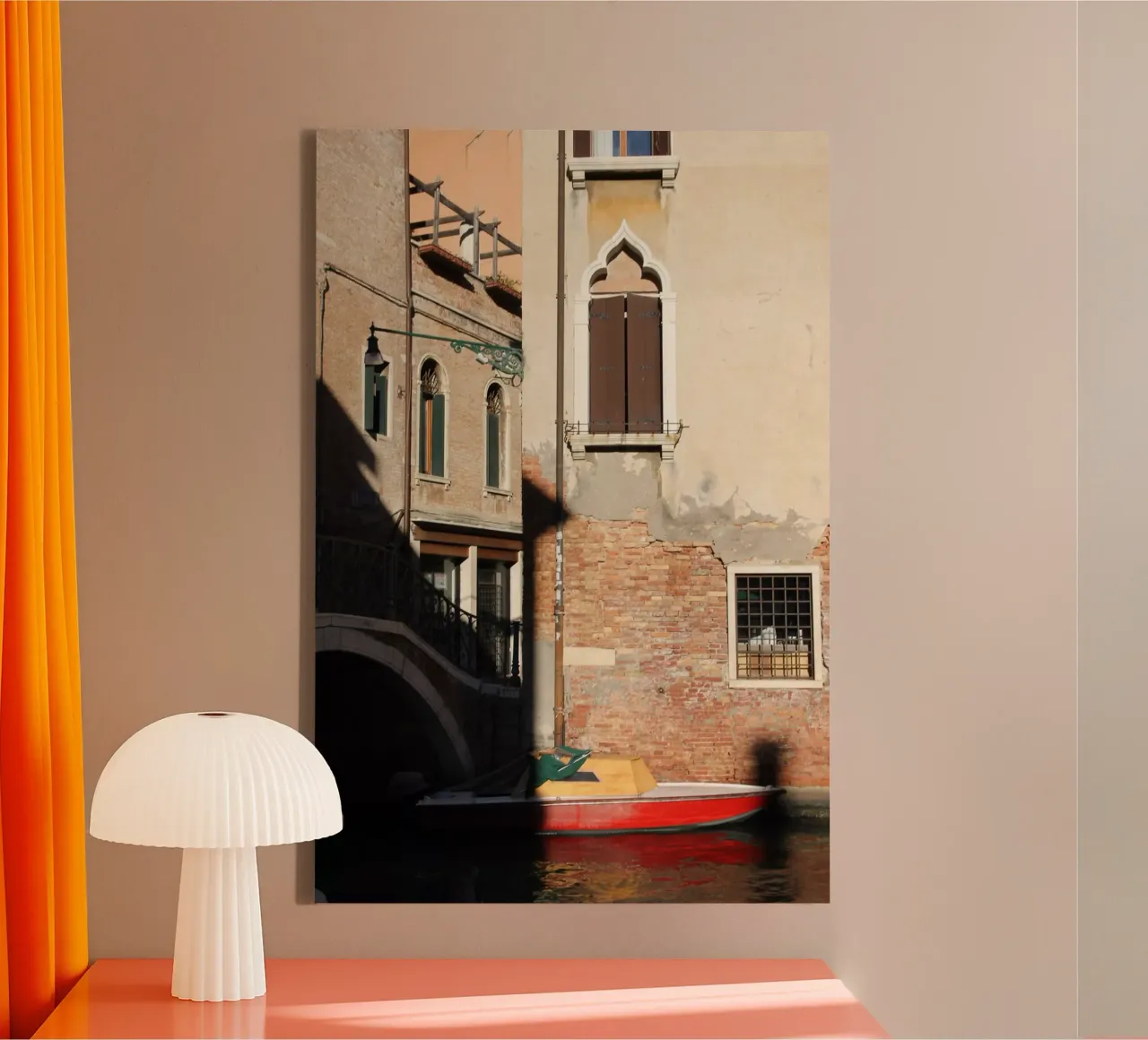 Venetië 18 canvas met Baklijst van eyes & tries