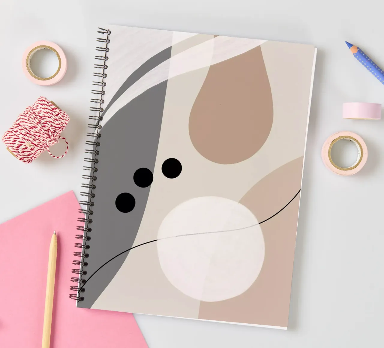 Boho Style No. 6 - Elegant spiral notebook by Melanie Viola