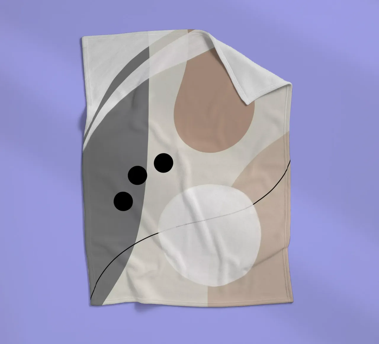 Boho Style No. 6 - Elegant fleece blanket by Melanie Viola