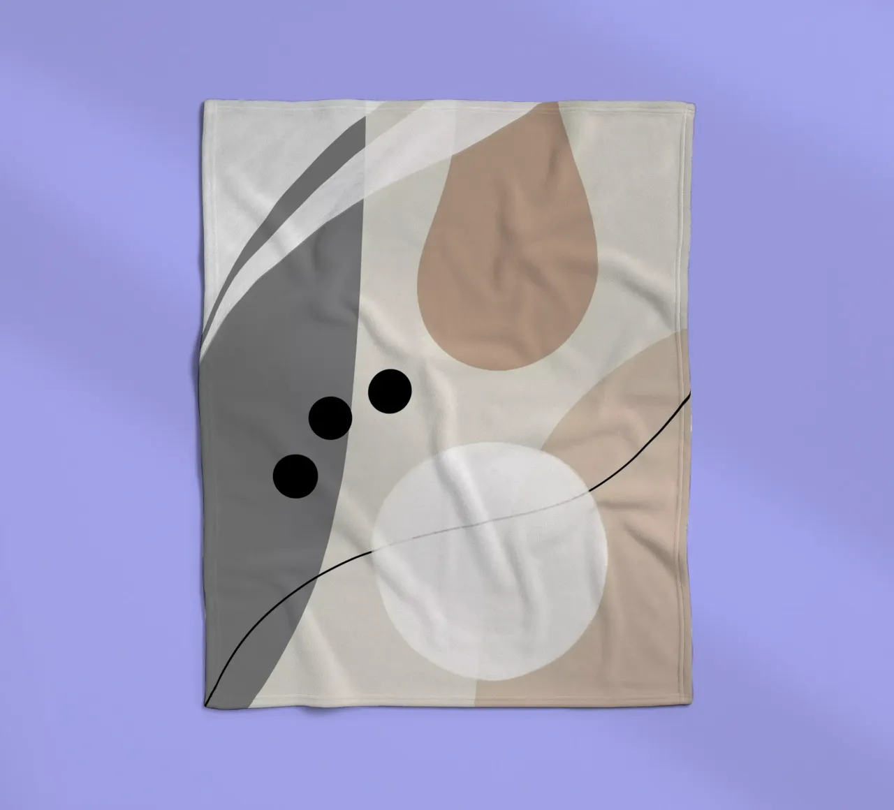 Boho Style No. 6 - Elegant fleece blanket by Melanie Viola